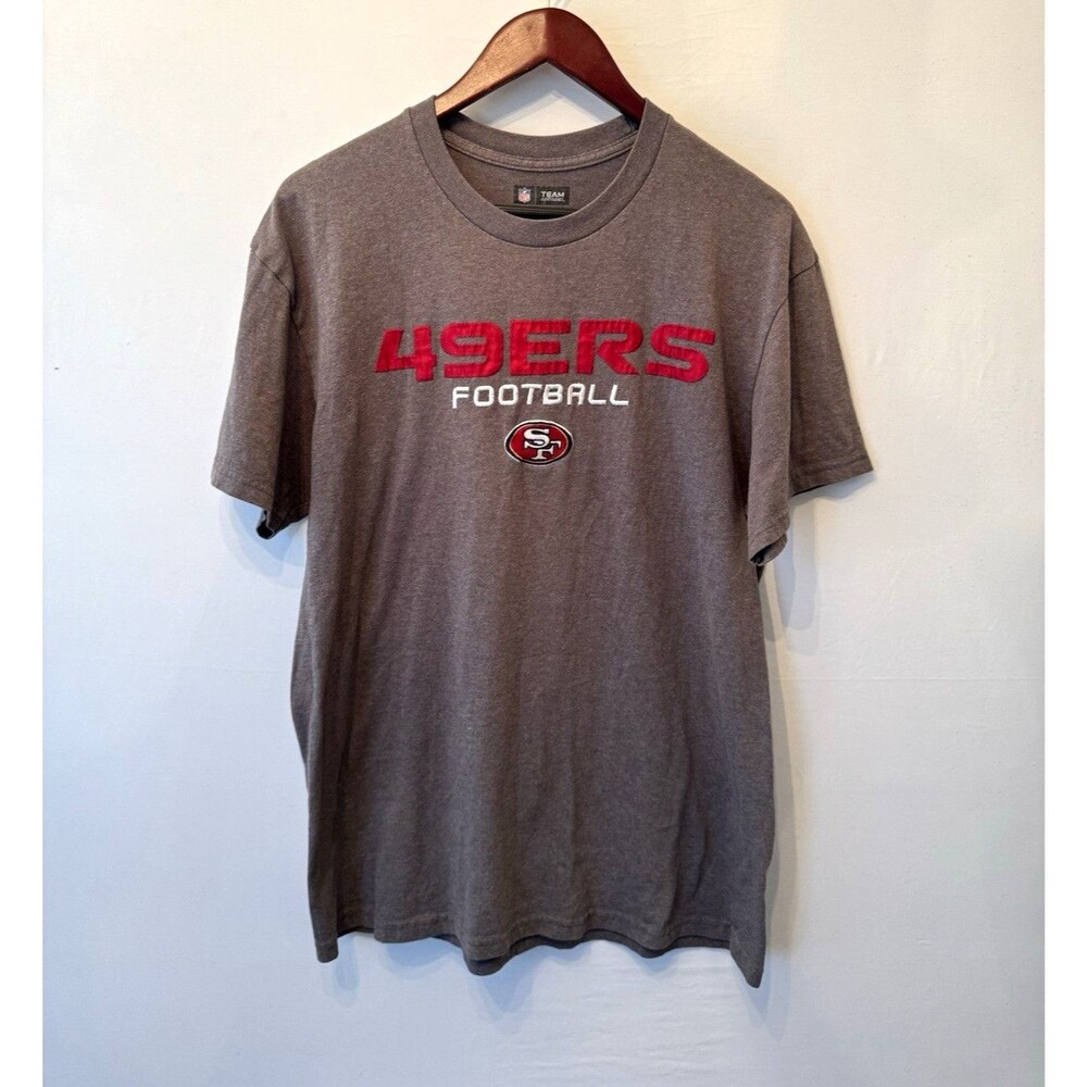NFL Team Apparel San Francisco 49ers NFL Football Gray T-Shirt Size L